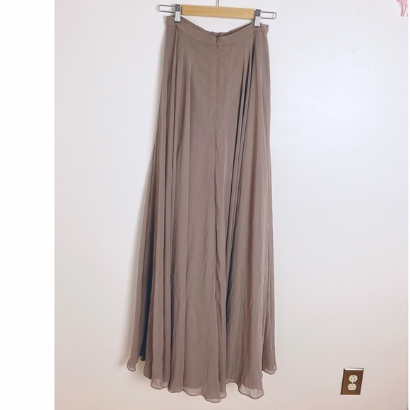 Jenny Yoo Collection Hampton Long A-Line Skirt - Picture 2 of 9